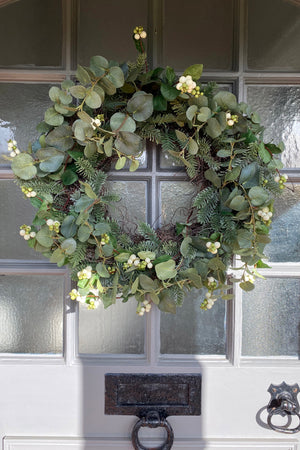 Eucalyptus, Snowberry and Pine Wreath