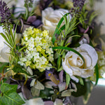 Lavender, Hydrangea and Rose in a Mirrored Cube RTfact Flowers 