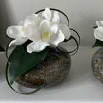 Vanda Orchid with Ivy in a Mottled Vase RTfact Flowers 