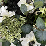 Hydrangeas, Eucalyptus and Anemone in a Stone Pot RTfact Flowers 