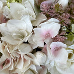 Rose, Hellebore, Hydrangea and Guelder Rose in a Stem Lined Cylinder RTfact Flowers 