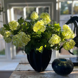 Guelder Rose and Twig in a Black Fluted Vase RTfact Flowers 