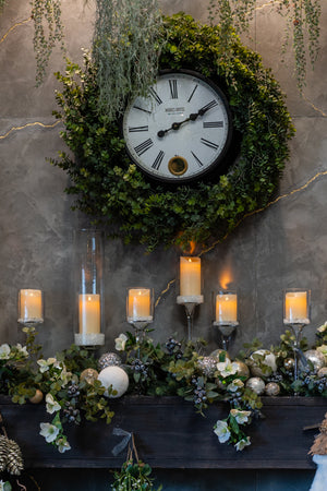 Spruce, Eucalyptus, Berry, Hellebore and Bauble Garland