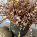 Heather in a Matt Black Stone Pot RTfact Flowers 