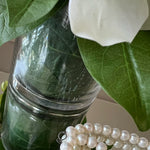 Hellebore, Guelder Rose and Blossom in a Leaf Lined Vase (Cream) RTfact Flowers 