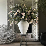 Blossom and Eucalyptus in a White Stone Vase RTfact Flowers 