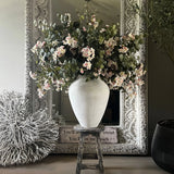 Blossom and Eucalyptus in a White Stone Vase RTfact Flowers 