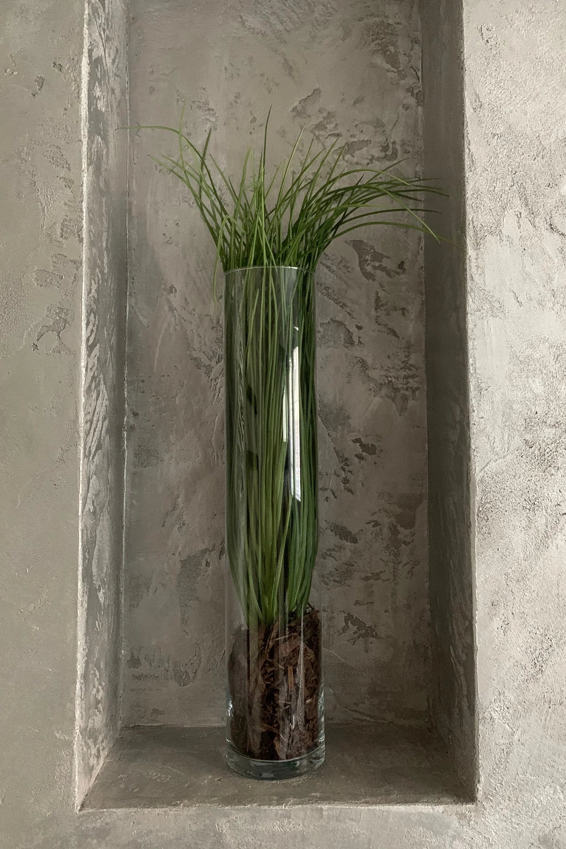 Grasses in a Glass Cylinder (Large) RTfact Flowers 