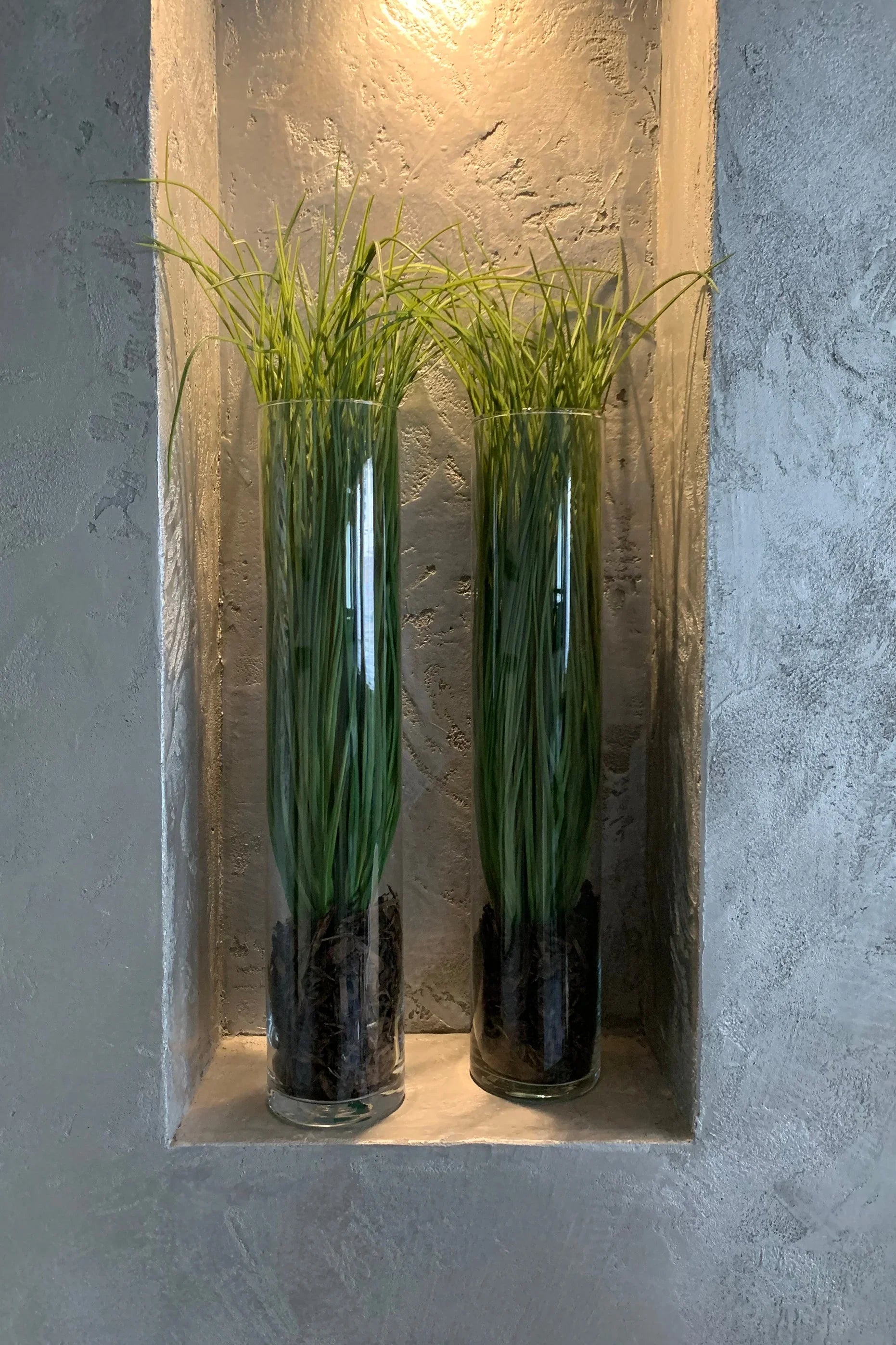 Grasses in a Glass Cylinder (Large) RTfact Flowers 