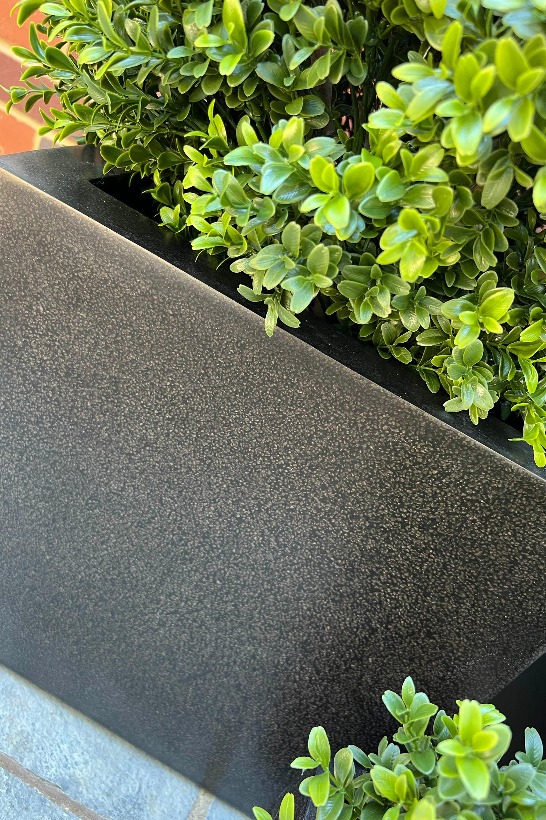 Artificial Box Ball in a Black Cube RTfact Flowers 