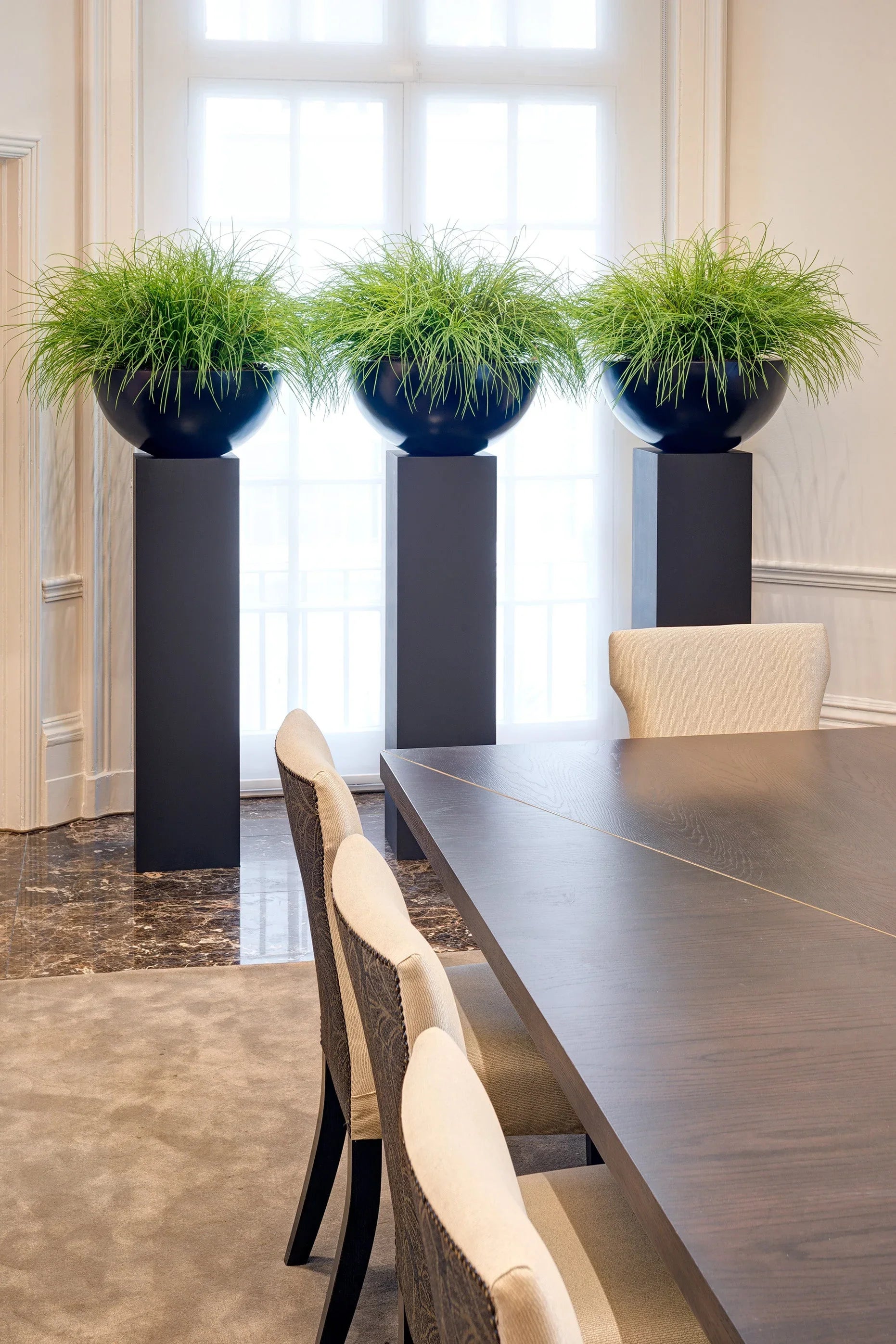 Grasses in a Large Black Matt Bowl RTfact Flowers 