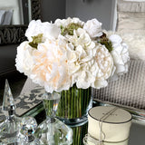Peony, Hydrangea and Roses in a Stem Lined Vase (Soft Peach) RTfact Flowers 