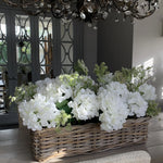 Hydrangea and Queen Anne's Lace in a Basket RTfact Flowers 