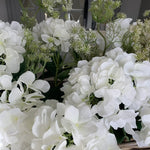 Hydrangea and Queen Anne's Lace in a Basket RTfact Flowers 